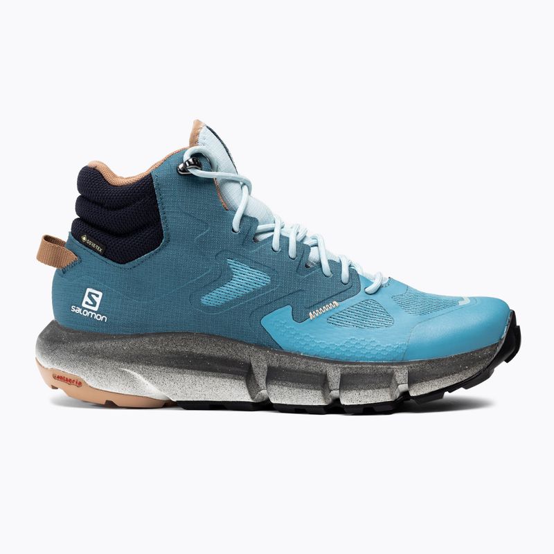 Trekkingschuhe Damen Salomon Predict Hike Mid GTX blau L41467 2