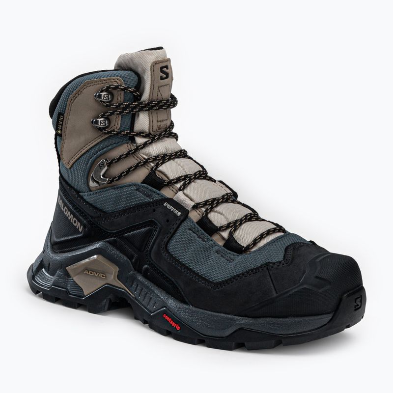 Trekkingschuhe Damen Salomon Quest Element GTX schwarz-blau L414574