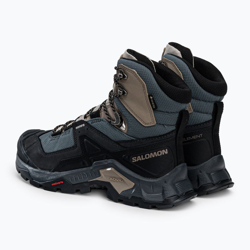 Trekkingschuhe Damen Salomon Quest Element GTX schwarz-blau L414574 3