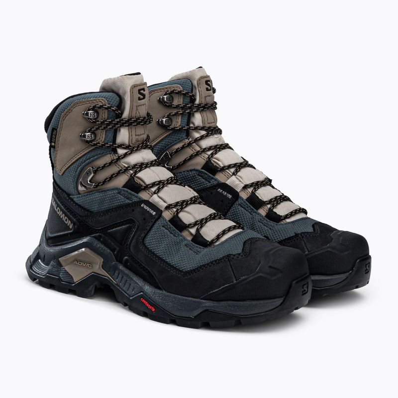 Trekkingschuhe Damen Salomon Quest Element GTX schwarz-blau L414574 4