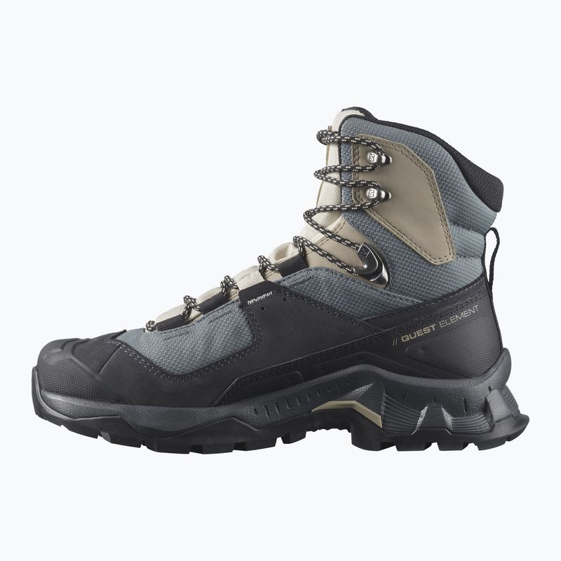 Trekkingschuhe Damen Salomon Quest Element GTX schwarz-blau L414574 11