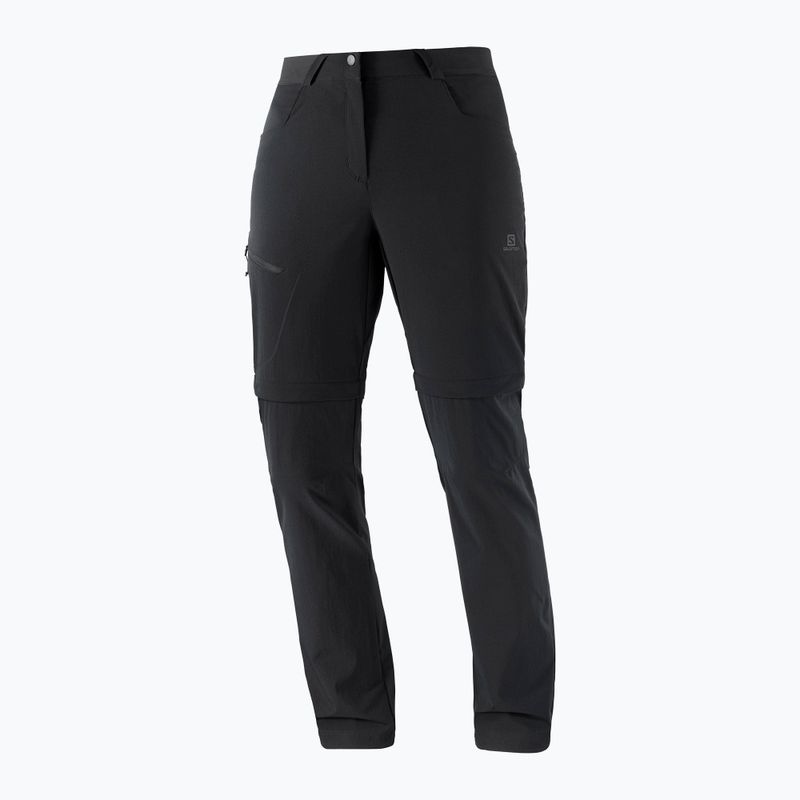 Trekkinghose Damen Salomon Wayfarer Zip Off schwarz LC1719 5
