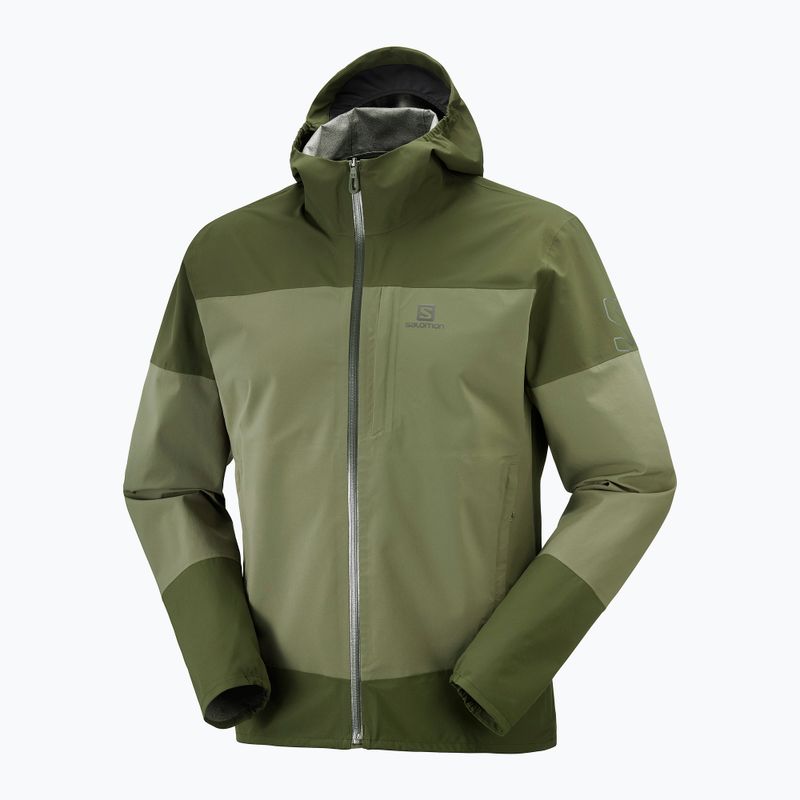 Regenjacke Herren Salomon Outrack 2.5L grün LC1734
