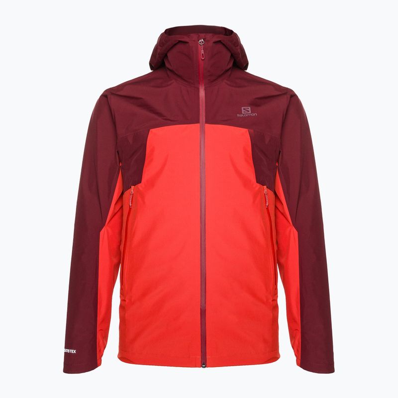 Regenjacke Herren Salomon Outline GTX 2.5L rot LC173