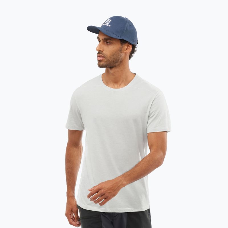 Wandershirt trekking Herren Salomon Essential Colorbloc weiß LC17158 2