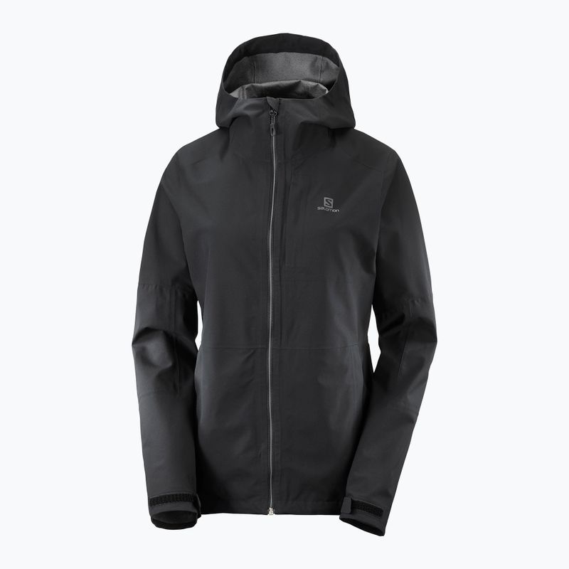 Regenjacke Damen Salomon Outrack WP schwarz LC179