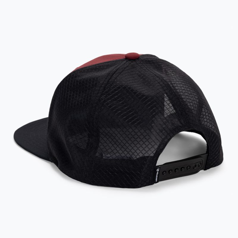 Schirmmütze Salomon Trucker Flat dunkelrot LC1687 3
