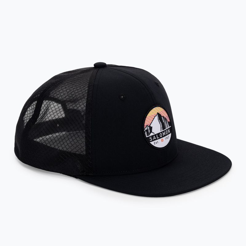 Schirmmütze Salomon Trucker Flat schwarz LC1683