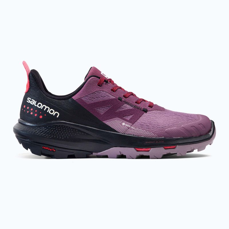 Trekkingschuhe Damen Salomon Outpulse GTX violett L416897 2