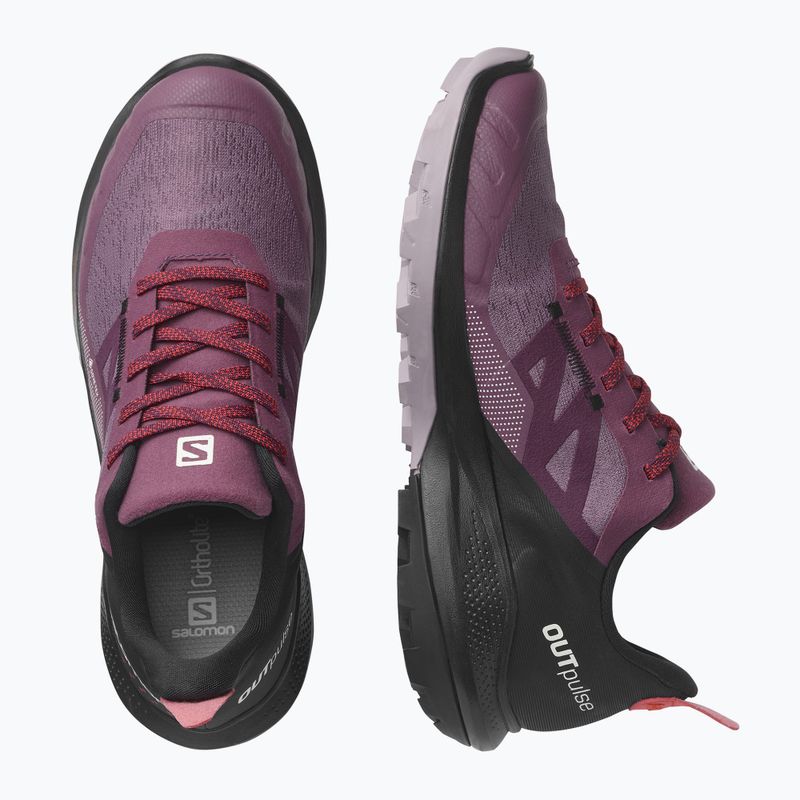 Trekkingschuhe Damen Salomon Outpulse GTX violett L416897 14