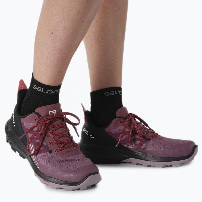 Trekkingschuhe Damen Salomon Outpulse GTX violett L416897 16