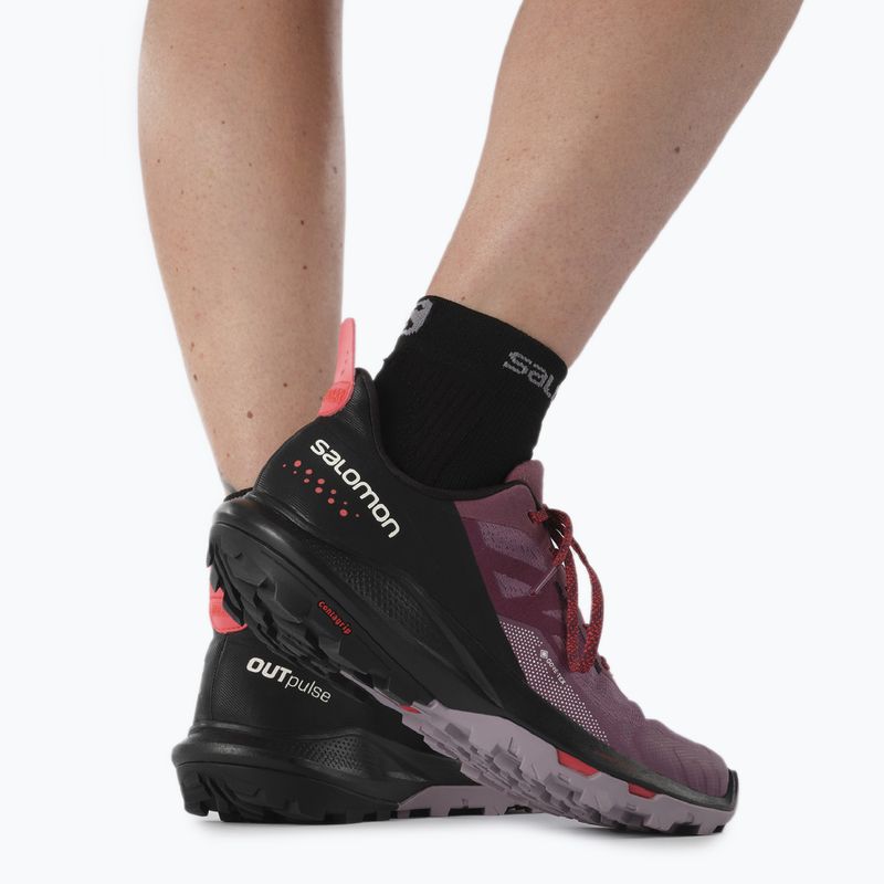 Trekkingschuhe Damen Salomon Outpulse GTX violett L416897 17