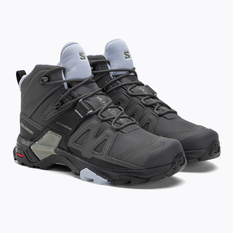 Damen-Trekkingschuhe Salomon X Ultra 4 Mid GTX magnet/schwarz/zen 4