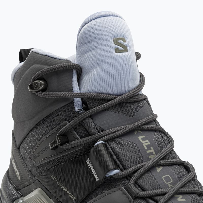 Damen-Trekkingschuhe Salomon X Ultra 4 Mid GTX magnet/schwarz/zen 8