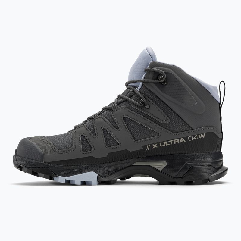 Damen-Trekkingschuhe Salomon X Ultra 4 Mid GTX magnet/schwarz/zen 10