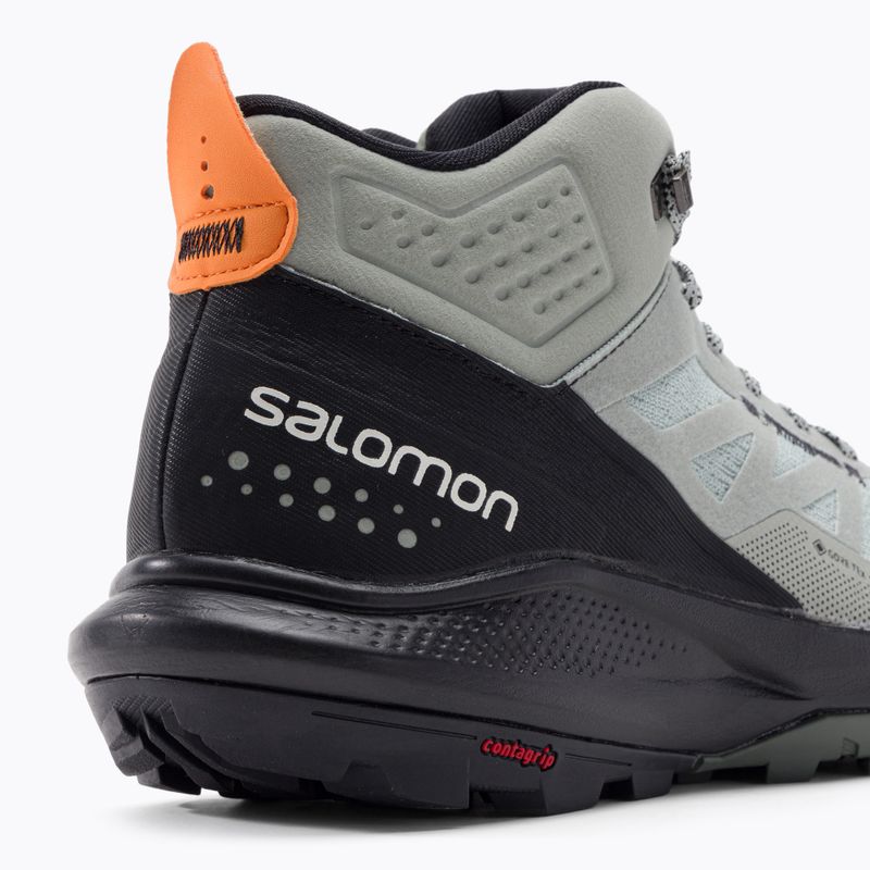 Trekkingschuhe Herren Salomon Outpulse Mid Gore-Tex grün-schwarz L415889 7