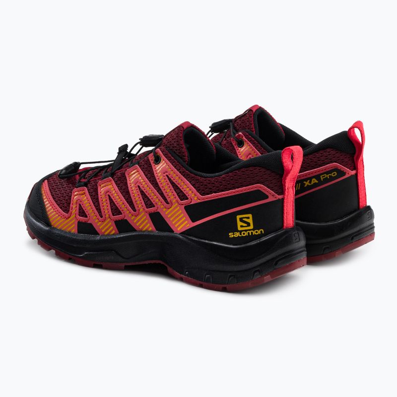 Laufschuhe Trail Kinder Salomon XA Pro V8 dunkelrot L416138 3