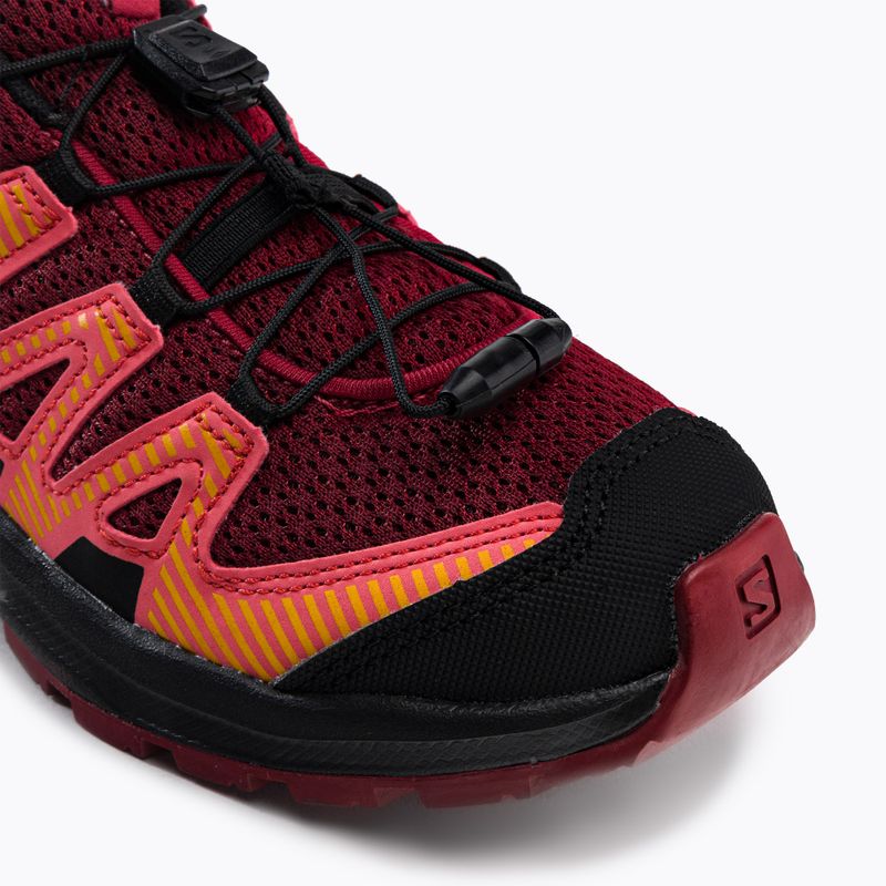 Laufschuhe Trail Kinder Salomon XA Pro V8 dunkelrot L416138 7
