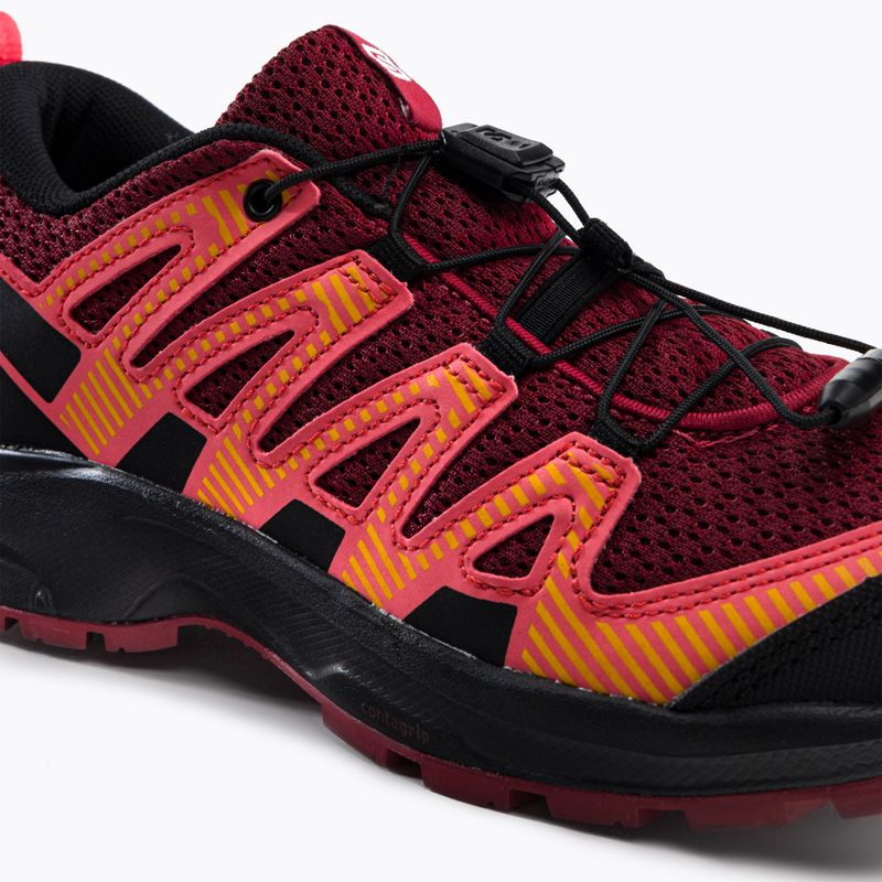 Laufschuhe Trail Kinder Salomon XA Pro V8 dunkelrot L416138 8