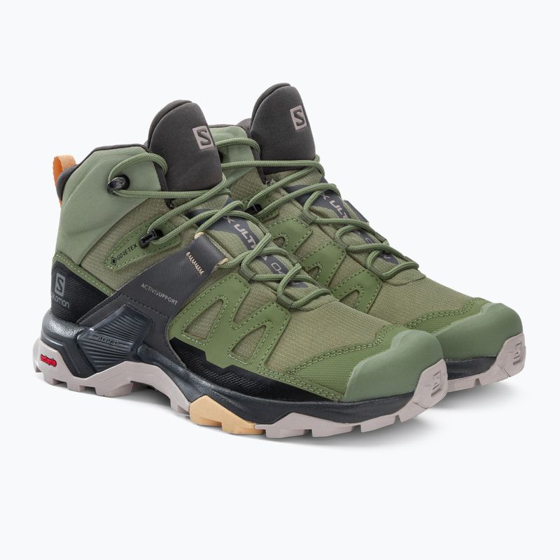 Trekkingschuhe Damen Salomon X Ultra 4 MID GTX grün L416251 4