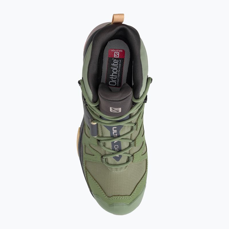 Trekkingschuhe Damen Salomon X Ultra 4 MID GTX grün L416251 6