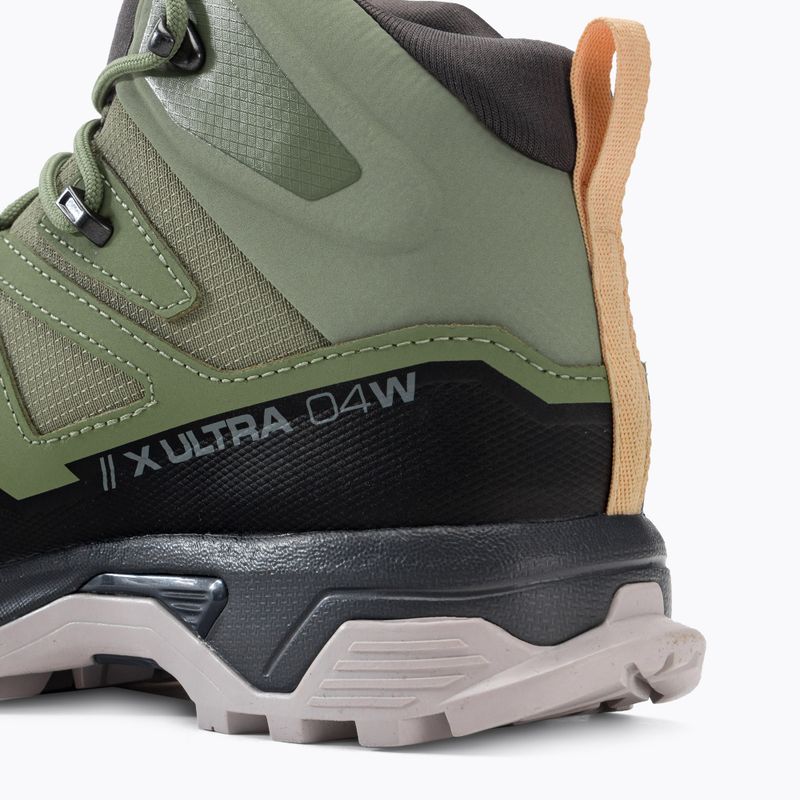 Trekkingschuhe Damen Salomon X Ultra 4 MID GTX grün L416251 10