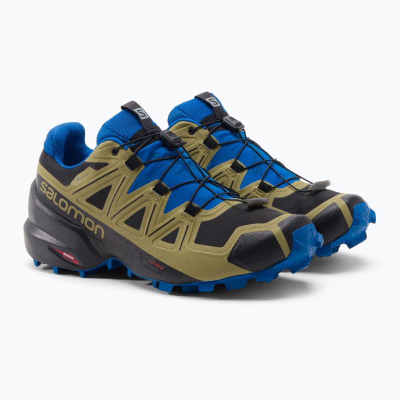 Laufschuhe Trail Herren Salomon Speedcross 5 GTX grün-blau L416124 5