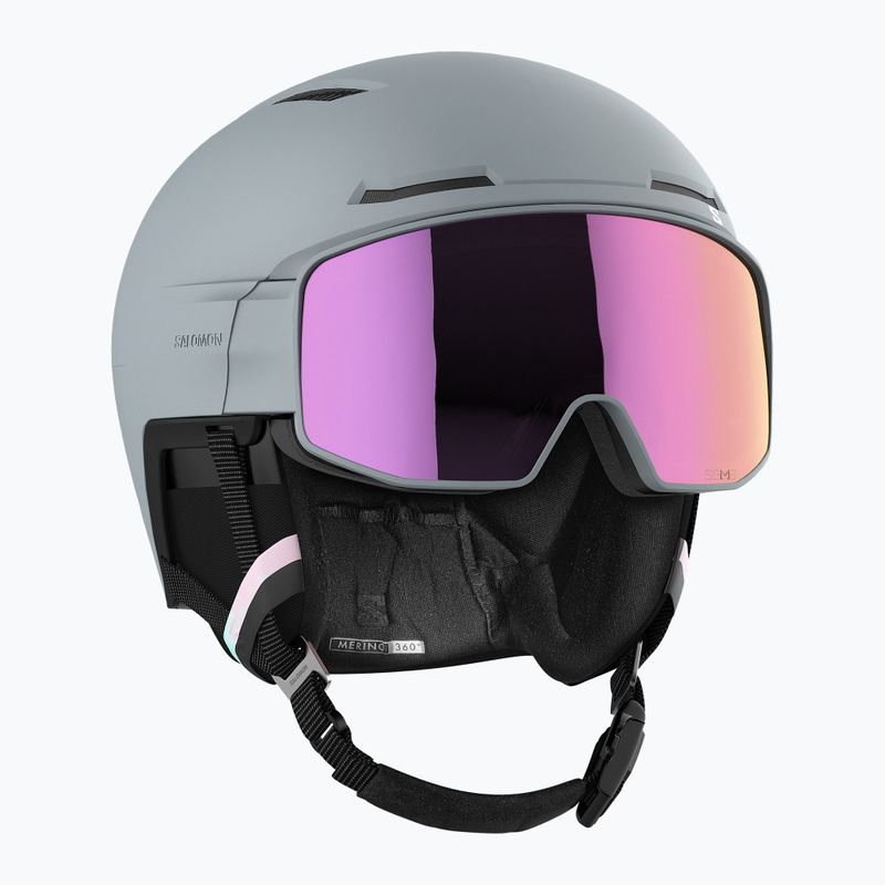 Skihelm Salomon Driver Prime Sigma Plus+el S1/S2 grau L47112 8
