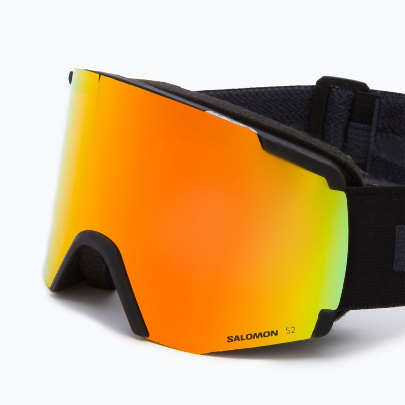 Skibrille Salomon S/View black/ml mid red L4763 5
