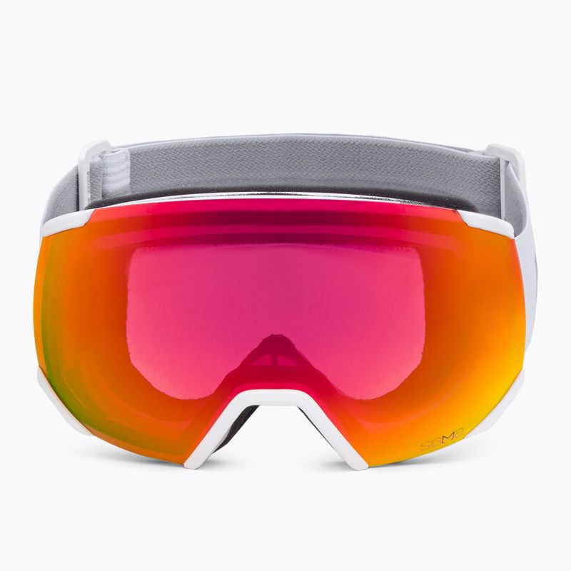 Skibrille Salomon Radium white/sigma poppy red L4753 2