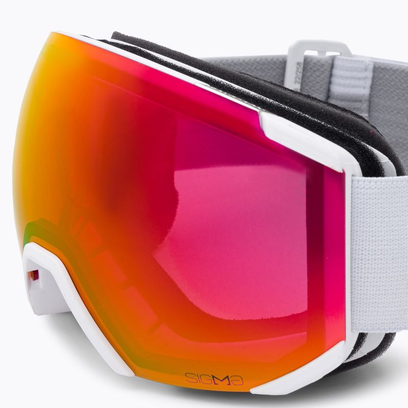 Skibrille Salomon Radium white/sigma poppy red L4753 5