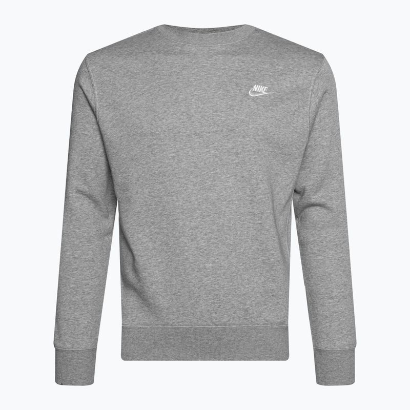 Nike Sportswear Club Fleece Crew Herren Sweatshirt Dunkelgrau/Heather/Weiß