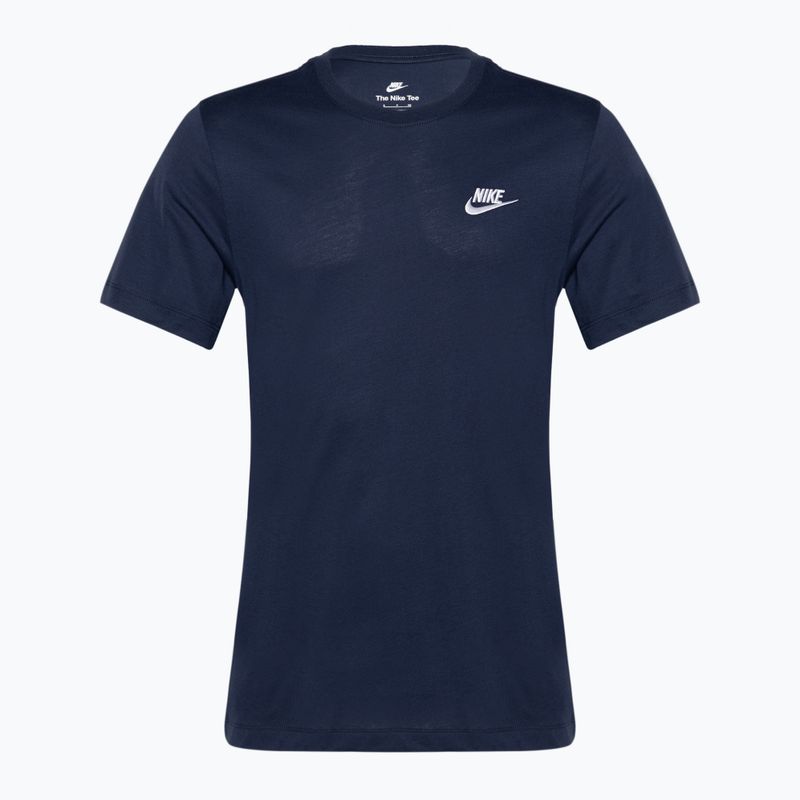 Nike Sportswear Club Herren T-Shirt schwarz midnight navy/weiß