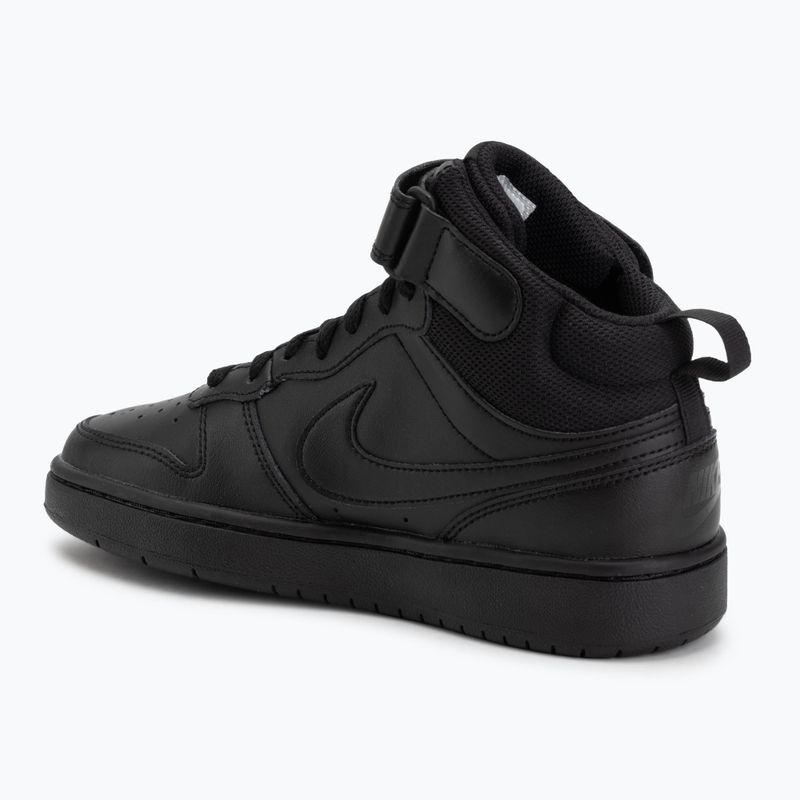 Kinderschuhe Nike Court Borough Mid 2 black/black/black 3