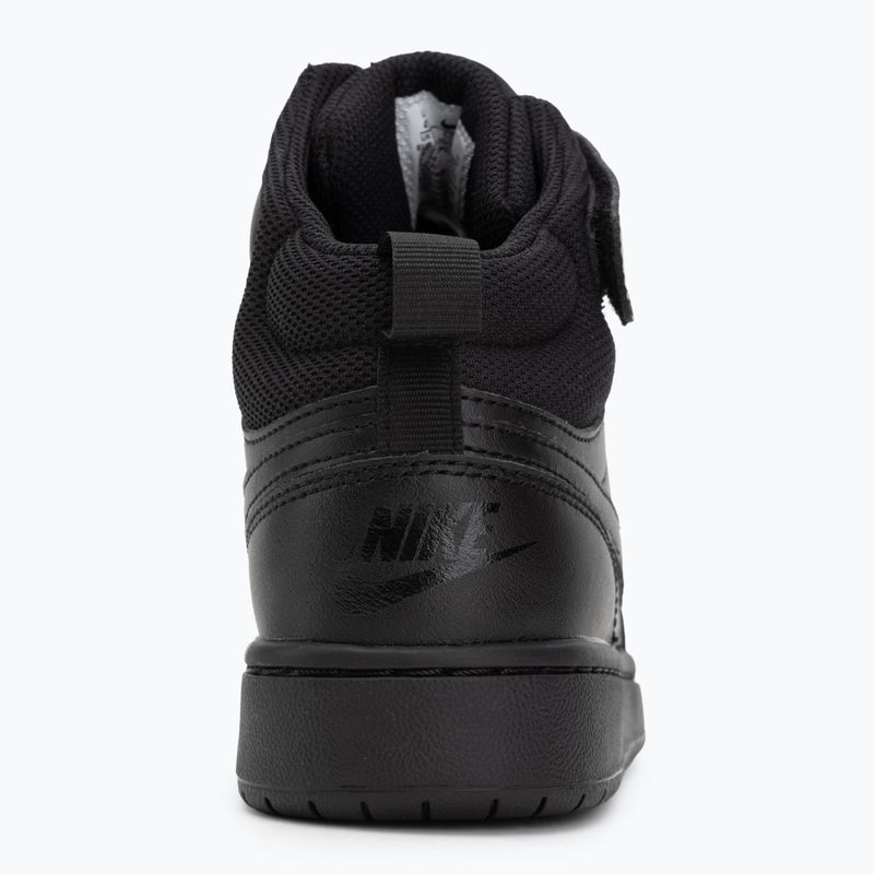 Kinderschuhe Nike Court Borough Mid 2 black/black/black 6