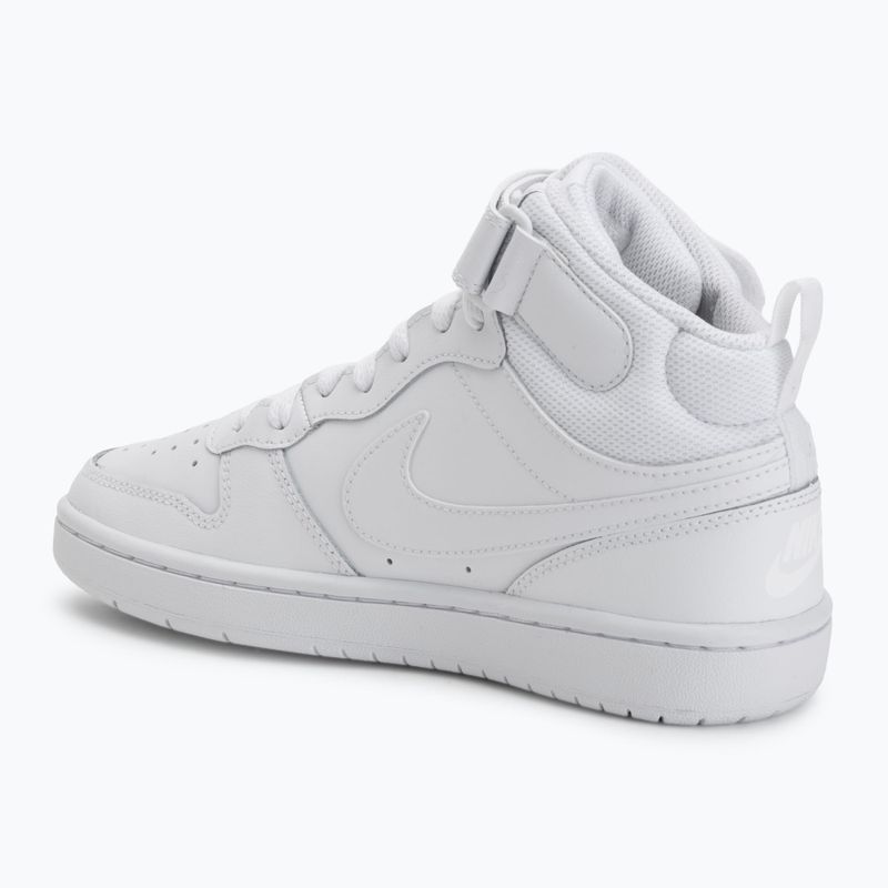 Kinderschuhe Nike Court Borough Mid 2 white/white/white 3