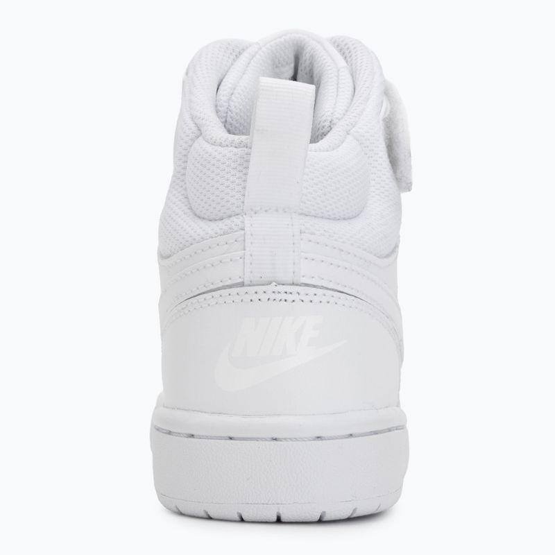 Kinderschuhe Nike Court Borough Mid 2 white/white/white 6