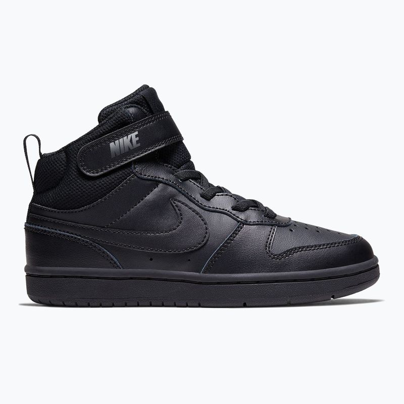 Kinderschuhe Nike Court Borough Mid 2 black/black/black