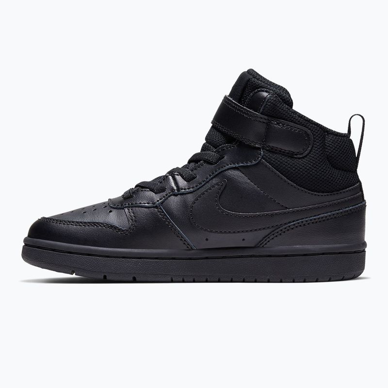 Kinderschuhe Nike Court Borough Mid 2 black/black/black 2