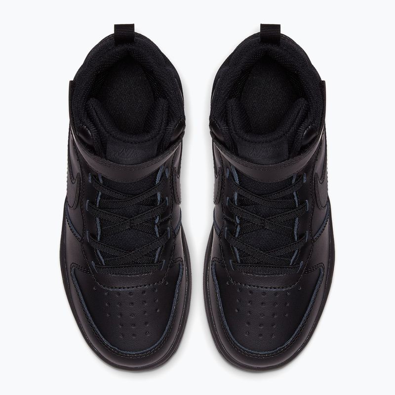 Kinderschuhe Nike Court Borough Mid 2 black/black/black 4