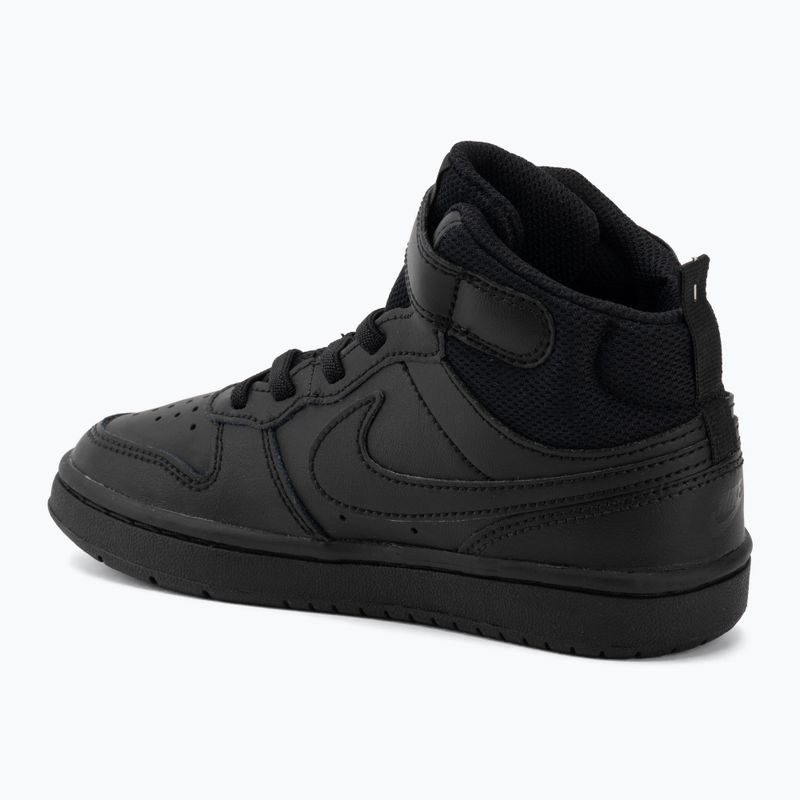 Kinderschuhe Nike Court Borough Mid 2 black/black/black 3