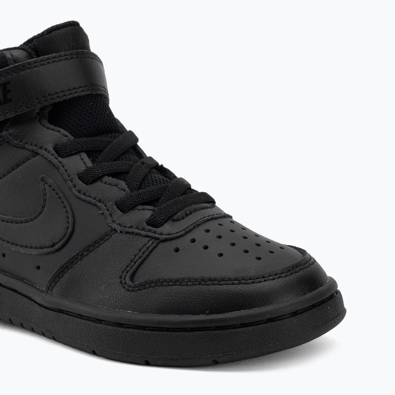 Kinderschuhe Nike Court Borough Mid 2 black/black/black 7