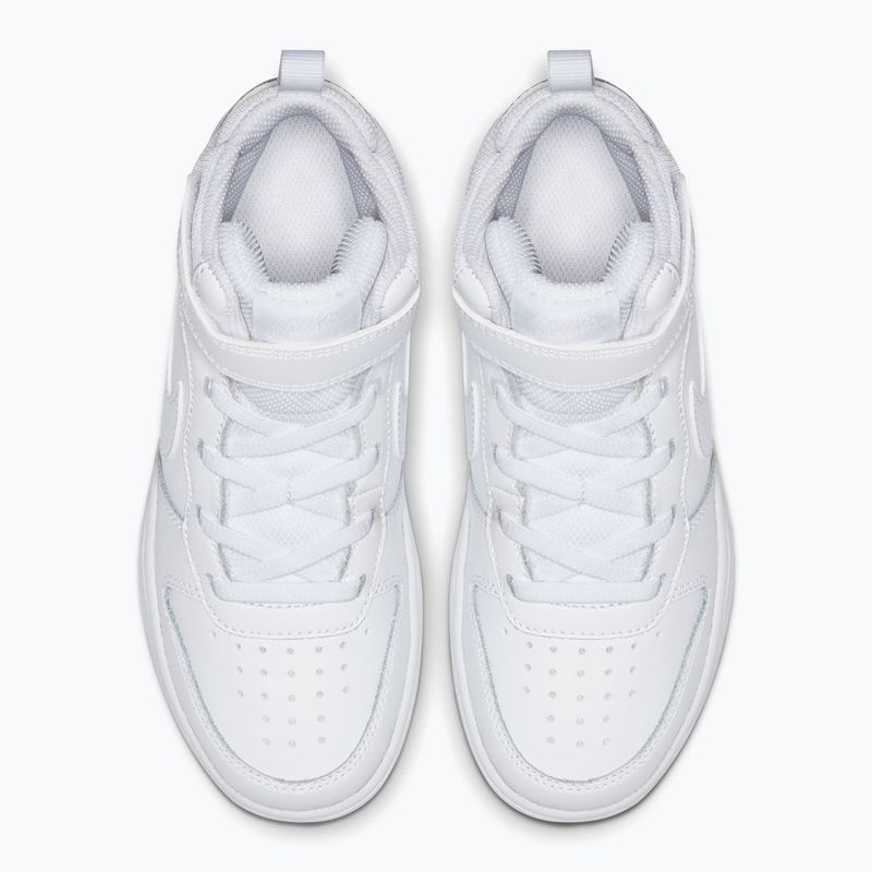 Kinderschuhe Nike Court Borough Mid 2 white/white/white 4