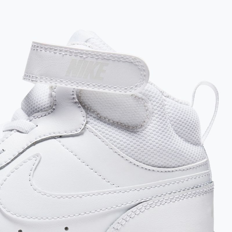 Kinderschuhe Nike Court Borough Mid 2 white/white/white 5