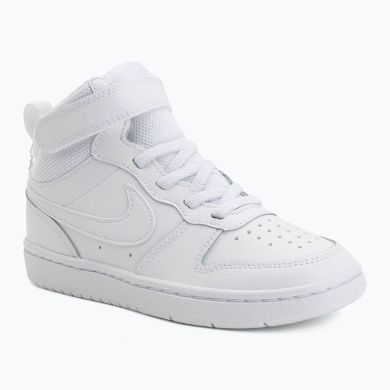 Kinderschuhe Nike Court Borough Mid 2 white/white/white