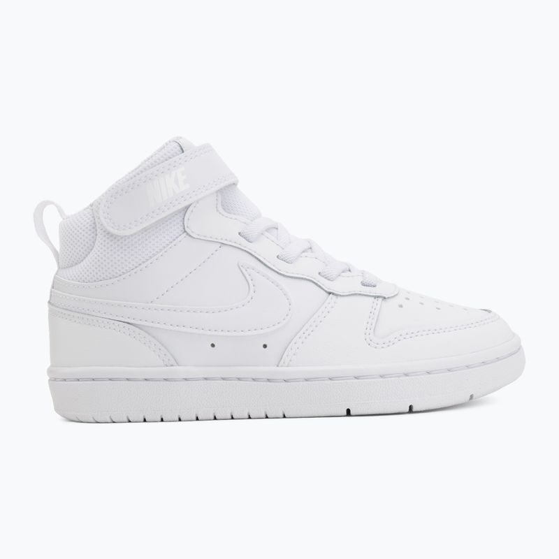 Kinderschuhe Nike Court Borough Mid 2 white/white/white 2