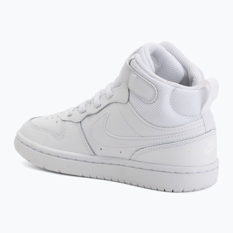 Kinderschuhe Nike Court Borough Mid 2 white/white/white 3