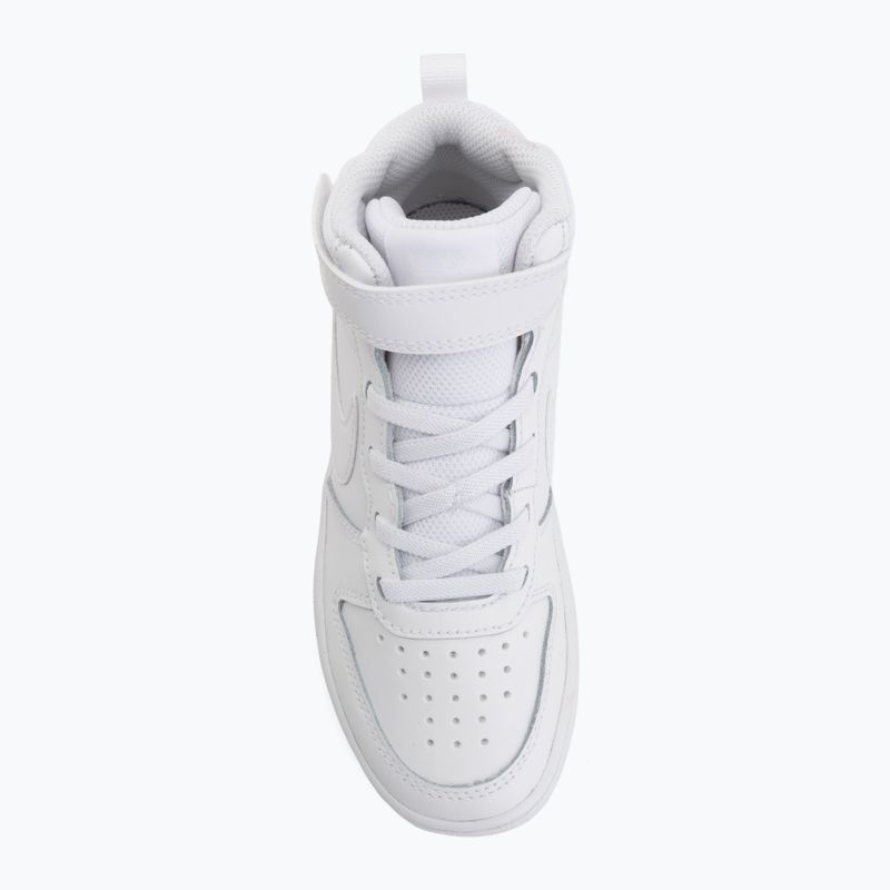 Kinderschuhe Nike Court Borough Mid 2 white/white/white 5