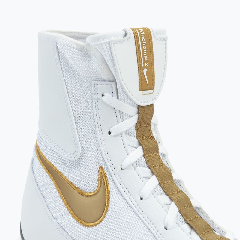 Nike Machomai weiß und gold Boxen Schuhe 321819-170 8