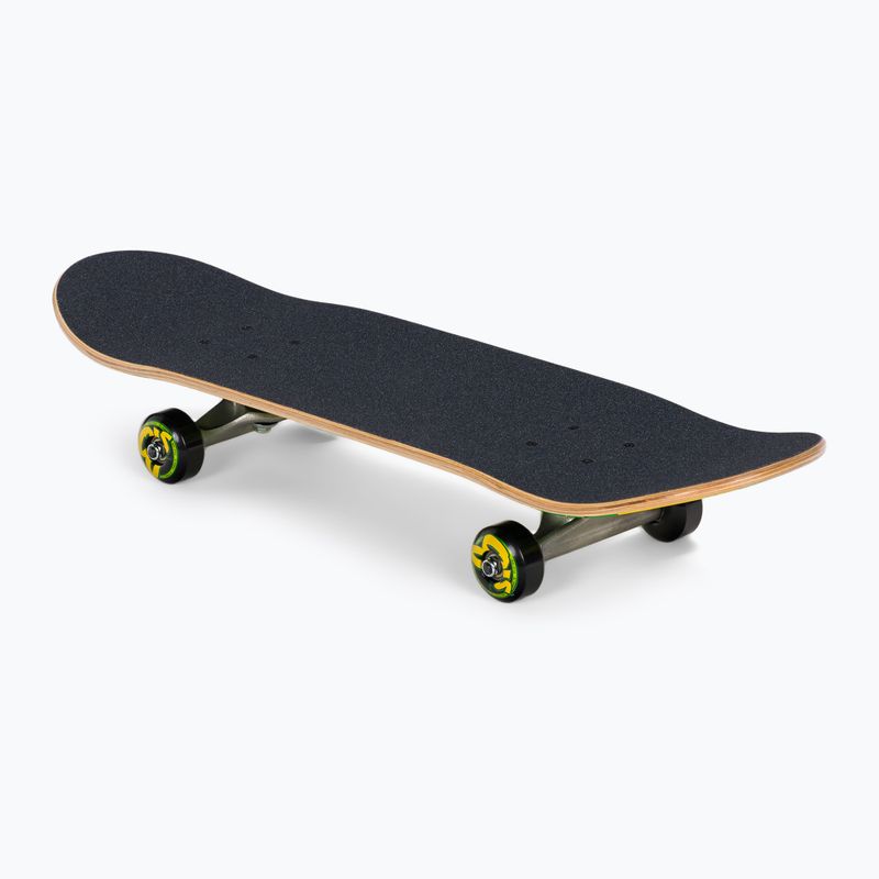 Kreatur Ripped Logo Micro Sk8 klassische Skateboard grün und gelb 122099 2